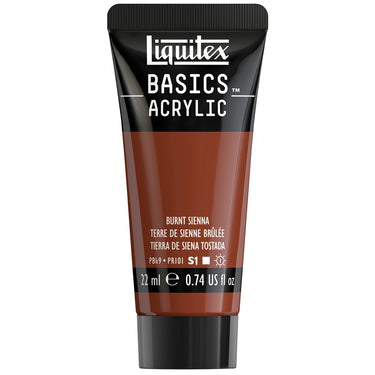 Liquitex Basics, 22ML, Terre de Sienne Brûlée (produit en gros plan sur fond blanc)