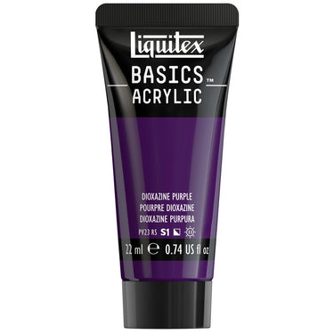 Liquitex Basics, 22ML, Violet Dioxazine (produit en gros plan sur fond blanc)