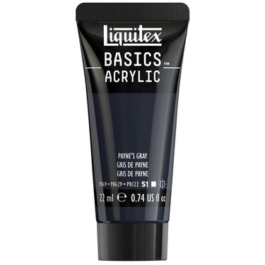 Liquitex Basics, 22ML, Gris de Payne (produit en gros plan sur fond blanc)