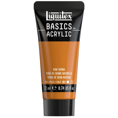 Liquitex Basics, 22ML, Terre de Sienne Naturelle (produit en gros plan sur fond blanc)