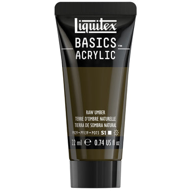 Liquitex Basics, 22ML, Terre d'Ombre Naturelle (produit en gros plan sur fond blanc)