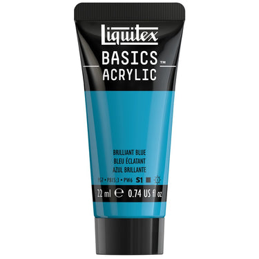 Liquitex Basics, 22ML, Bleu Éclatant (produit en gros plan sur fond blanc)