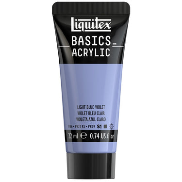 Liquitex Basics, 22ML, Violet Bleu Clair (produit en gros plan sur fond blanc)