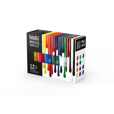 gros plan de la boîte Basics Coffret 12x118 ml prise sous un angle