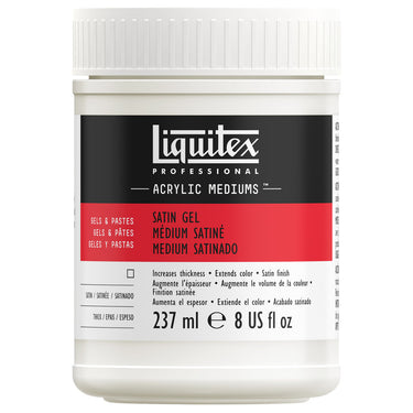 Satin Gel Medium Liquitex Mediums Professionnels 237ML (produit en gros plan sur fond blanc)
