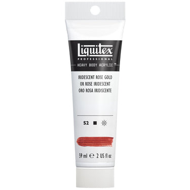 Acrylique Heavy Body Liquitex, 59ML, Or Rose Iridescent (produit en gros plan sur fond blanc)
