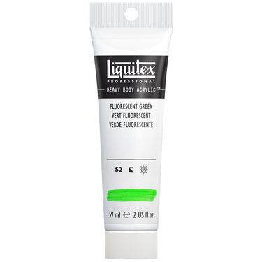 Acrylique Heavy Body Liquitex, 59ML, Vert Fluorescent (produit en gros plan sur fond blanc)