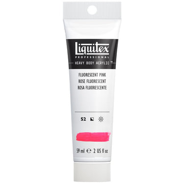 Acrylique Heavy Body Liquitex, 59ML, Rose Fluorescent (produit en gros plan sur fond blanc)