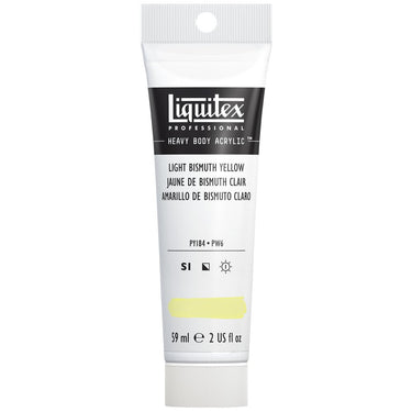 Acrylique Heavy Body Liquitex, 59ML, Jaune de Bismuth Clair (produit en gros plan sur fond blanc)