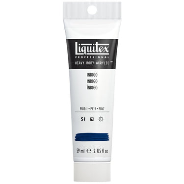 Acrylique Heavy Body Liquitex, 59ML, Indigo (produit en gros plan sur fond blanc)