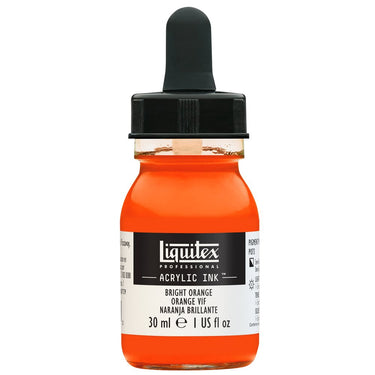 Liquitex Encres Acrylique, 30ML, Orange Vif (produit en gros plan sur fond blanc)