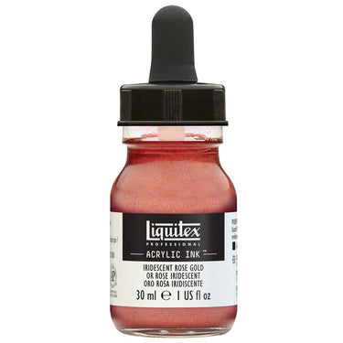 Liquitex Encres Acrylique, 30ML, Or Rose Iridescent (produit en gros plan sur fond blanc)