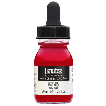 Liquitex Encres Acrylique, 30ML, Rouge Rubis (produit en gros plan sur fond blanc)