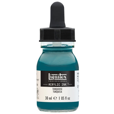 Liquitex Encres Acrylique, 30ML, Turquoise (produit en gros plan sur fond blanc)