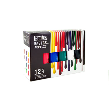 gros plan de la boîte Basics Coffret 12x118 ml prise sous un angle