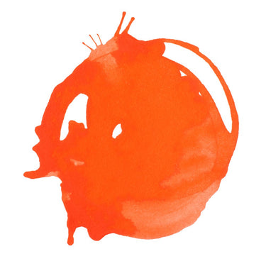 échantillon d'encre Orange Vif